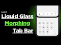 Liquid Glass Morphing Tab bar Expandable Tab Bar SwiftUI Xcode 26
