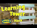 colorful learning tower for the kids ikea-hack