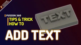 Fusion 360 How To Add Text