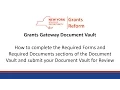 NYS Grants Gateway Document Vault