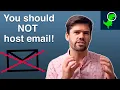you should NOT host your own email server and here is why