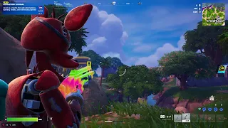 Foxy Skin Fortnite Build Solo Win