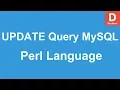 Perl Programming UPDATE Query to MySQL Database