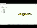 How to use List ol ul li tags in HTML