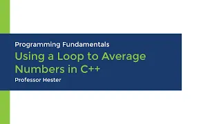 Using a Loop to Average Numbers in C Tutorial and Demo