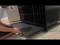 48 inch Heavy Duty Dog Crate with Self Locking Latch Indestructible Large Steel Kennel Review