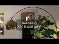 Mid-Century Arched Floor Lamp Review Bedroom Office Living Room Lighting