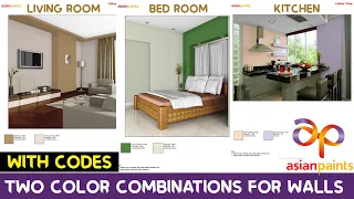 Download Asian paints two colours combinations for walls with Codes MP3