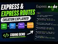 React Lecture 13 Express web server routes creation explained