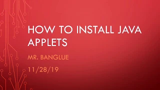 Java Applet Tutorial