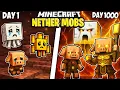 Download Lagu I Survived 1000 Days as NETHER MOBS in Minecraft