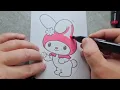 My Melody Coloring Pages Cute Fun Coloring Sheets for Kids