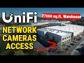 UniFi Solution for Warehouse AI Advanced Surveillance Access Control Network System