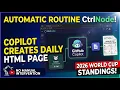 GitHub Copilot Automatically Generates HTML Every Day Remotely from Your Browser AI Routines