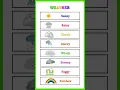 Sunny Rainy Cloudy Kids Weather Learning