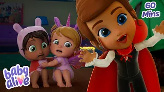 The Babies' First Trick or Treat! Are You Scared? 👻 | Animation for Kids | Baby Alive Official 🍼👶🏼