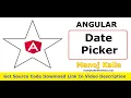 Angular DatePicker How to set DatePicker in Angular