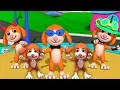 lima anak anjing kecil | puisi untuk bayi | lagu anak-anak | Songs For Children | Five Little Puppie
