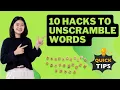 How to Unscramble Words 10 Tip Tricks - Explained with Examples