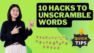 How to Unscramble Words 10 Tip Tricks - Explained with Examples