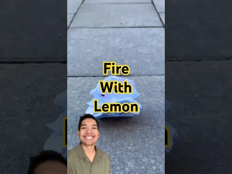 Fire with lemon #viralvideo #experiment #shorts #shortsfeed #kemerdekaanindonesia