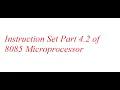 Lec-9 Instruction Set Part 4 2 of 8085 Microprocessor