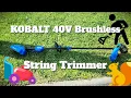 Kobalt 40V Gen 4 Brushless 15 Cut String Trimmer
