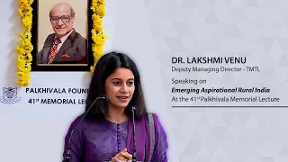 Download Dr Lakshmi Venu, Deputy MD-TMTL | Emerging Aspirational Rural India | 41 Palkhivala Memorial Lecture MP3