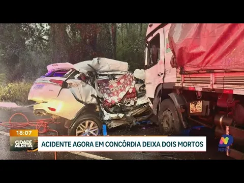 Grave acidente em Concórdia resulta em duas mortes