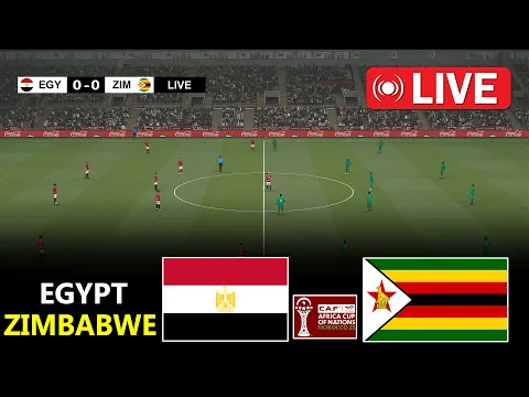 Video Thumbnail: Egypt vs Zimbabwe | Africa Cup Of Nations 2025 | Full Match Streaming | PES 21 Simulation