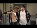 Justin Bieber flashing abs on SNL - Saturday Night Live 2013
