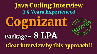 Cognizant Java Coding Interview 2 5 Years Mock Coding Interview