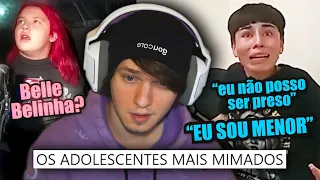 Vendo adolescentes achando que não podem ser presos