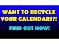 Recycle Calendars and Never Buy One Again Calendar Mathematics