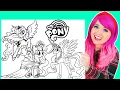 Coloring My Little Pony Princess Coloring Pages Prismacolor Markers