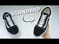 HOW TO LACE VANS STANDARD Way