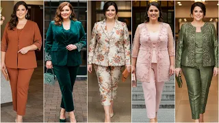 Plus Size Mother of the Bride Pant Suits - 2025 Wedding Pantsuits for Mother of the Bride