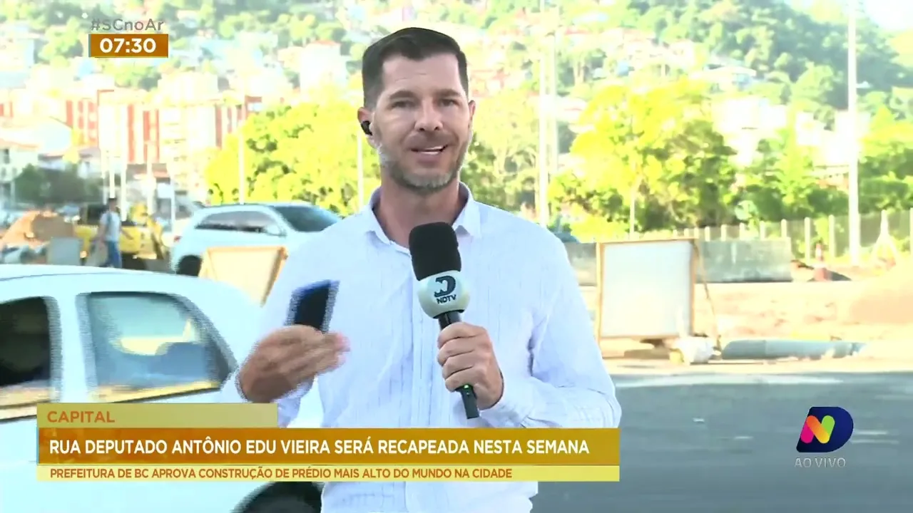 Obras de recapeação da Av. Deputado Edu Vieira, em Florianópolis, acontece antes do Carnaval