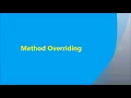 Method Overriding Java Programming V H N S N C Autonomous