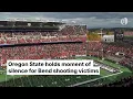 Oregon State Beavers hold moment of silence for Bend shooting victims