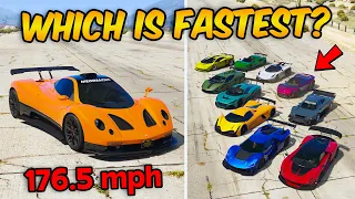 GTA 5 ONLINE - HORUS VS FASTEST SUPERCARS (WHICH IS FASTEST?)