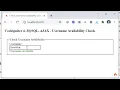 Codeigniter 4 AJAX MySQL Username Availability Check