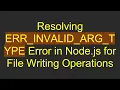 Resolving ERR - INVALID