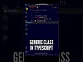 Generic Class in TypeScript is very simple