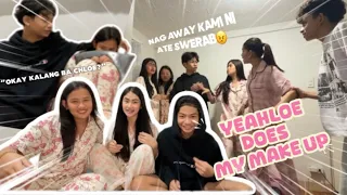 YEAHLOE DOES MY MAKE-UP 🥰💕 | NAG AWAY KAMI NI ATE SWE DAHIL KAY CHLOE??