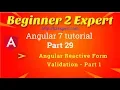 Angular Reactive Form Validation - Part 1 static form controls