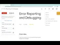 Error Reporting and Debugging With Explanation
