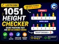 LeetCode 1051 Explained in C Height Checker Easy Sorting Solution