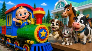 Train Choo Choo Song | Animal Song for Kids | Nursery Rhymes & Baby Songs