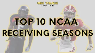 Top 10 NCAA Receiving Seasons Progression 1960-2025